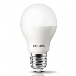 Лампа светодиодная Philips A60, ECOHOME, E27, груша, 7Вт/220-240V/6500К, холодный свет, матовый