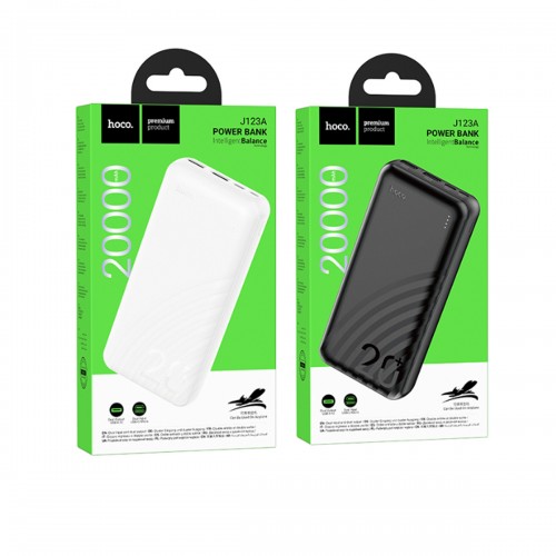 Аккумулятор внешний HOCO J123А, 20000mAh, цвет: чёрный