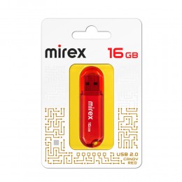 Флеш-накопитель 16Gb Mirex Candy, USB 2.0, пластик, красный