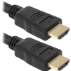 Кабель HDMI - HDMI Defender 05, 1.5м, круглый, силикон, версия 1.4, цвет: чёрный, в техпаке