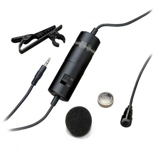 Микрофон петличный Audio-Technica, ATR3350x, 50-18000Гц, -54 дБ +/- 3 дБ, кабель Jack 3.5mm, 1.0м, цвет: чёрный