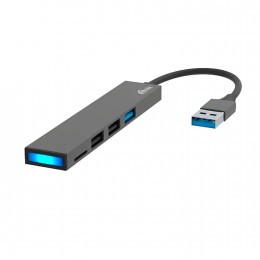 USB-концентратор Ritmix CR-4315, 3 гнезда, цвет: черный