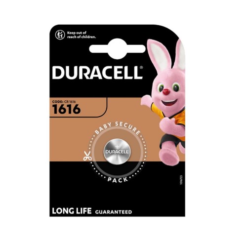 Батарейка Duracell CR1616-1BL, (1/10/100/12000), (арт.Б0044728)