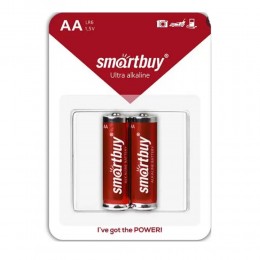 Батарейка AA SmartBuy LR06-2BL, 1.5В, (2/24/240)