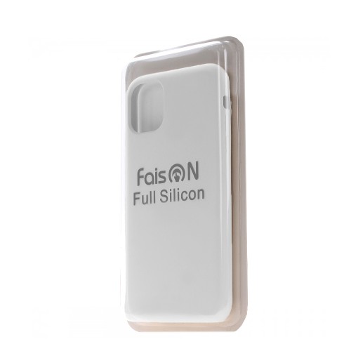 Чехол силиконовый FaisON для APPLE iPhone 14, №9, Silicone Case, цвет: белый