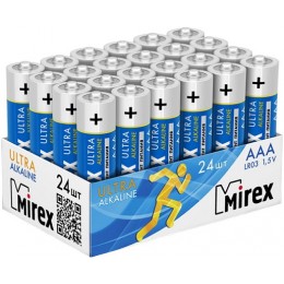 Батарейка AAA Mirex LR03-24Box Ultra Alkaline, 1.5B, (24/960), 24шт