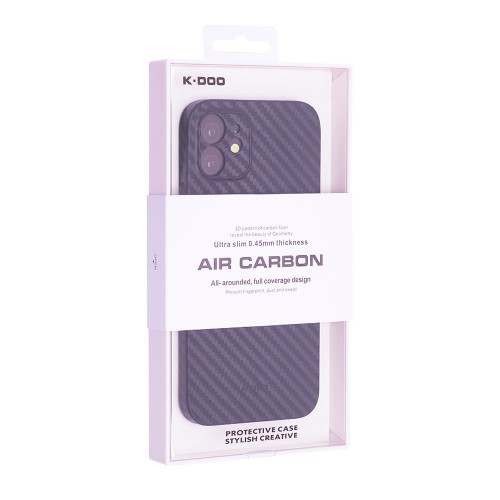 Накладка задняя K-Doo для SAMSUNG Galaxy S24, Air Carbon, под карбон, цвет: фиолетовый