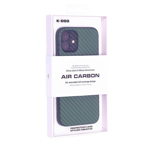 Накладка задняя K-Doo для APPLE iPhone 14, Air Carbon, цвет: зелёный