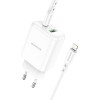 Блок питания Borofone BN4 1 USB, Type-C, 3000mA, 18Вт, белый
