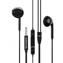 Наушники внутриканальные Borofone BM30, Max, Jack 3.5мм, 1.2 м, цвет: чёрный
