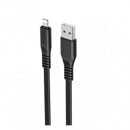 Кабель USB - 8 pin Borofone BX23 Wide power, 1.0м, 2.4A, цвет: чёрный