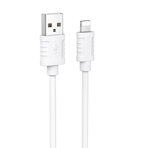 Кабель USB - 8 pin Borofone BX52 Airy, 1.0м, 2.4A, цвет: белый