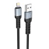 Кабель USB - 8 pin Borofone BX64, 1.0м, 2.4A, цвет: чёрный