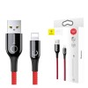 Кабель USB - 8 pin Baseus C-shaped, 1.0м, 2.4A, цвет: красный