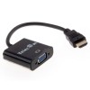 Переходник HDMI(m) - VGA(f) TELECOM TA559, 0.2м, 1080p, 60Гц, цвет: чёрный