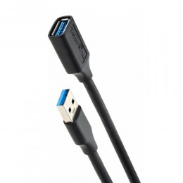 Кабель USB 3.0(m) - USB 3.0 A(f) TELECOM TUS708, 1.0м, цвет: чёрный