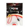 Кабель SATA(m) - SATA(m) VCOM VHC7666, 0.45м, цвет: красный, чёрная вставка