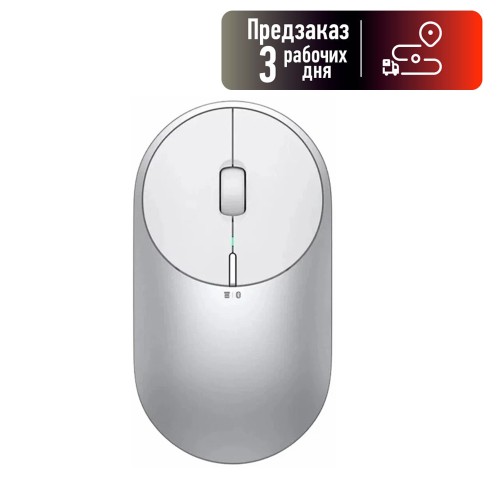 Мышь беспроводная XIAOMI, Mi Portable Mouse 2, цвет: серый, (арт.BXSBMW02)