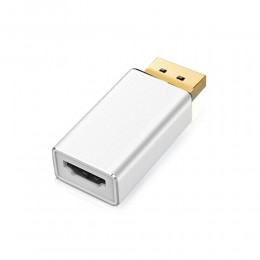 Переходник DisplayPort(m) - HDMI(f) VCOM CA341, 4k, 30Гц, цвет: серебряный