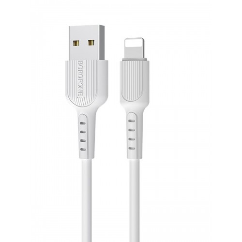 Кабель USB 8 pin Borofone BX16 Easy, 1.0м, 2.4A, белый

