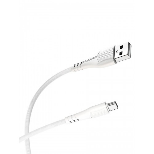Кабель USB Type-C Borofone BX37 Weldy 1.0м 3.0А, белый
