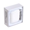 Чехол силиконовый для Apple AirPods с карабином, белый
