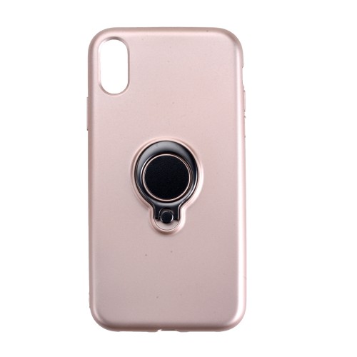 Накладка задняя для iPhone X/XS, золотая, без бренда, в техпаке
