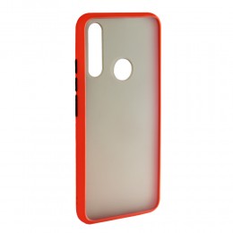 Накладка задняя без бренда для HUAWEI Y6P, SHELL, цвет: красный
