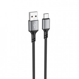 Кабель USB - Type-C Borofone BX83 Famous, 1.0м, 3,0А, цвет: чёрный