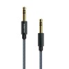 Кабель AUX, Jack 3,5mm(m) - Jack 3,5mm(m) Borofone BL3, 1.0м, цвет: серый