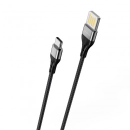 Кабель USB - Type-C Borofone BU11, 1.2м, 2.4A, цвет: чёрный
