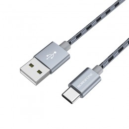 Кабель USB - Type-C Borofone BX24 Ring, 1.0м, 3.0A, цвет: серый