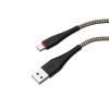 Кабель USB - микро USB Borofone BX25 Powerful, 1.0м, 2.4A, цвет: золотой, чёрная вставка