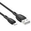 Кабель USB 8 pin Borofone BX86, 1.0м, 2.4A, чёрный