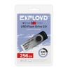 Флеш-накопитель 256Gb Exployd 530, USB 2.0, пластик, чёрный