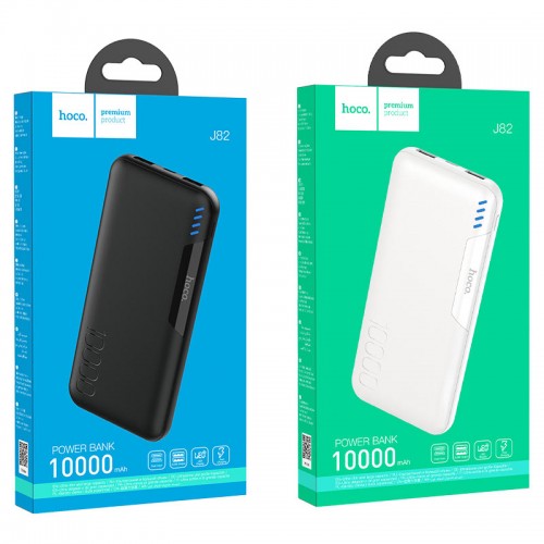 Аккумулятор внешний HOCO J82, EasyLink, 10000mAh, цвет: чёрный