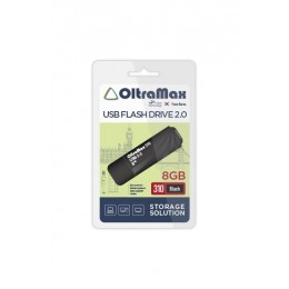 Флеш-накопитель 8Gb OltraMax 310, USB 2.0, пластик, чёрный