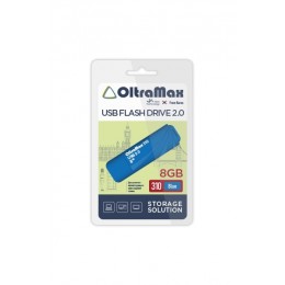 Флеш-накопитель 8Gb OltraMax 310, USB 2.0, пластик, синий