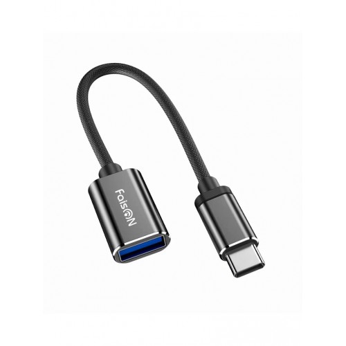 Переходник Type-C(m) - USB 3.0(f) FaisON WIRE P-23, 0,15м, цвет: чёрный