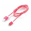 Кабель USB - 8 pin Cablexpert CCB-ApUSBr, 1.0м, круглый, 2.1A, металл, цвет: розовый