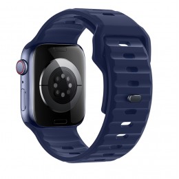 Ремешок для умных часов APPLE Watch 42/44/45/49mm HOCO, WA27 Flexible, силикон, цвет: синий