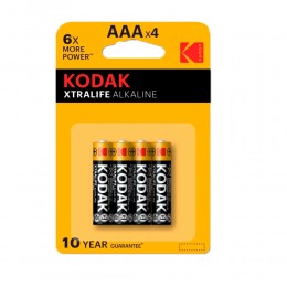 Батарейка AAA Kodak LR03-4BL XTralife, 1.5B, (4/40/200), (арт.Б0014329)