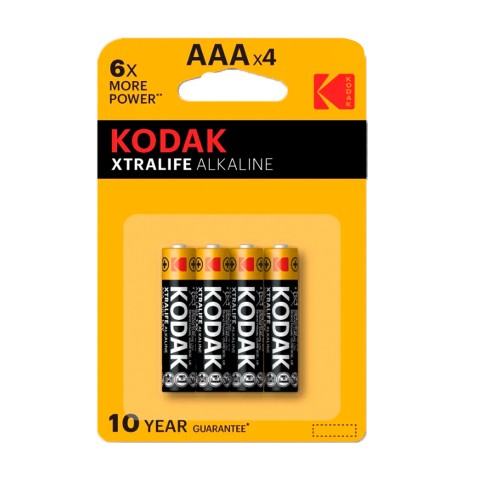 Батарейка AAA Kodak LR03-4BL XTralife, 1.5B, (4/40/200), (арт.Б0014329)