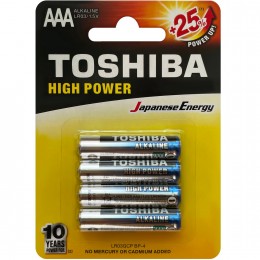 Батарейка AA Toshiba LR06-6BL High power, 1.5B, (6/12/96), 6шт