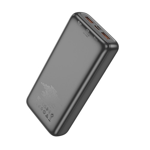 Аккумулятор внешний HOCO J121A, 20000mAh, PD, QC, FCP, AFC, цвет: чёрный