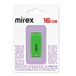 Флеш-накопитель 16Gb Mirex SOFTA, USB 3.0, пластик, зелёный