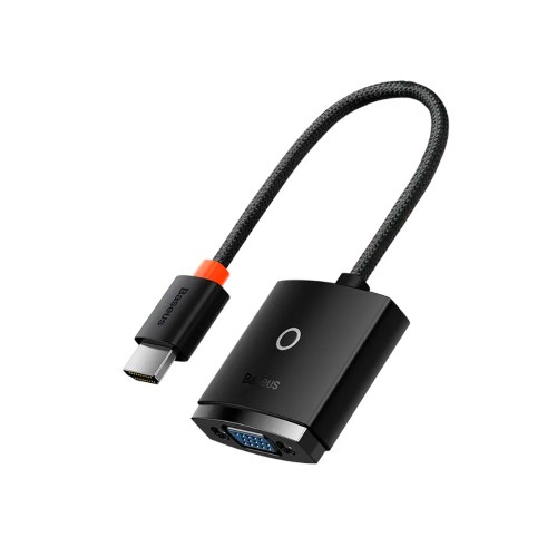 Переходник Baseus BS-OH011 Lite Series, HDMI, Jack 3.5мм, микро USB, 1 USB выход, цвет: чёрный