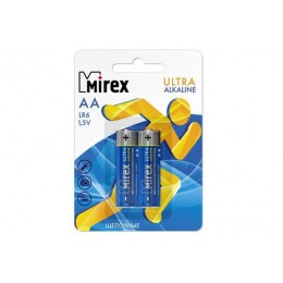 Батарейка AA Mirex LR06-2BL Ultra Alkaline, 1.5B, (2/24/240), (арт.23702-LR6-E2)