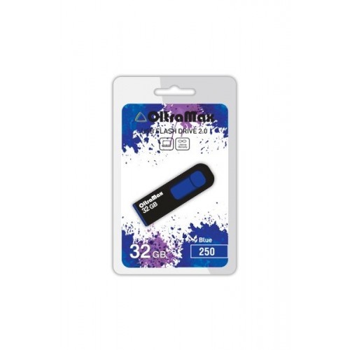 Флеш-накопитель 32Gb OltraMax 250, USB 2.0, пластик, синий