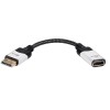 Адаптер DisplayPort(m) - HDMI(f) VCOM CG6218M, 0.15м, для монитора, телевизора, 8К@60HZ, цвет: чёрный